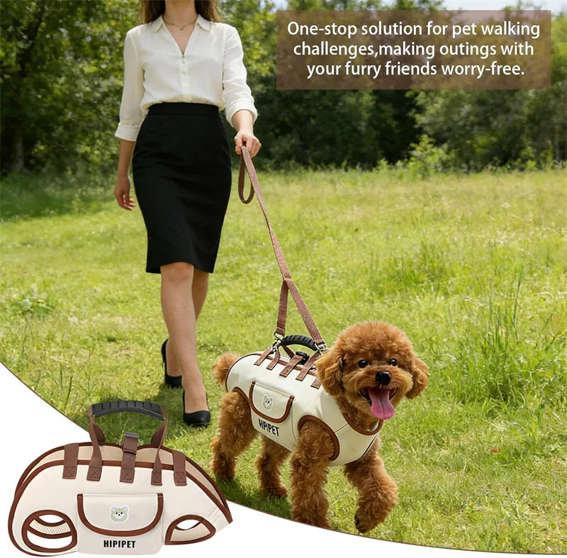 Portable Multi-Functional Dog Traction Backpack (Breathable, Easy Clean)