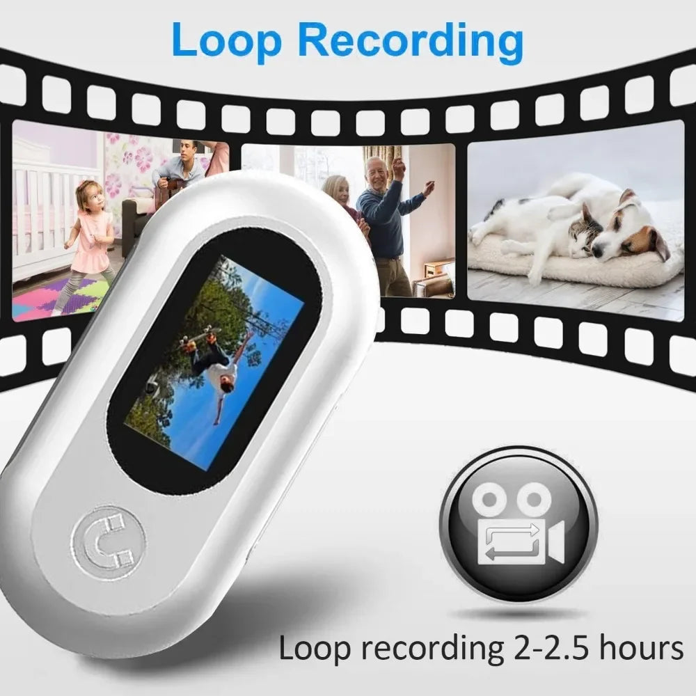 HD 1080P Pet Camera Collar for Dogs & Cats - Wireless Mini Action Cam for Outdoor & Indoor Use
