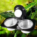 Crested Gecko Feeding Ledge Reptile Food Bowls and Water Dish for Feeder Ledge Accessories Supplies