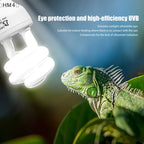 〔HM4〕13/26W UV Rays Energy Saving Terrarium Basking Light 5.0 10.0 UVB Reptile Lamp Turtle Lizard Snake Reptiles Heating Lamp