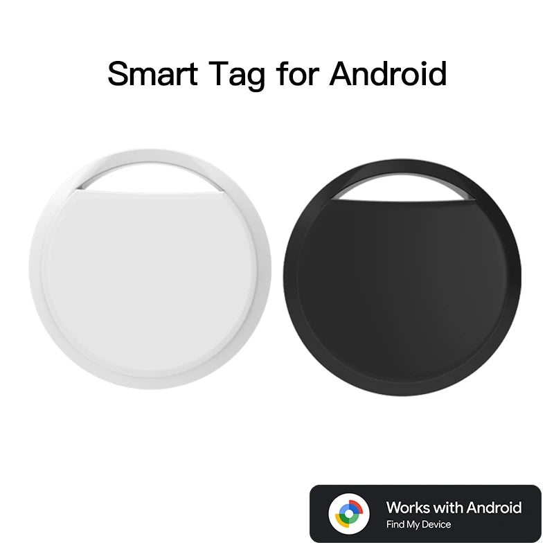 Bluetooth GPS Smart Tag Tracker for Android - Google Find My Compatible for Pets & Keys (Samsung/Xiaomi)