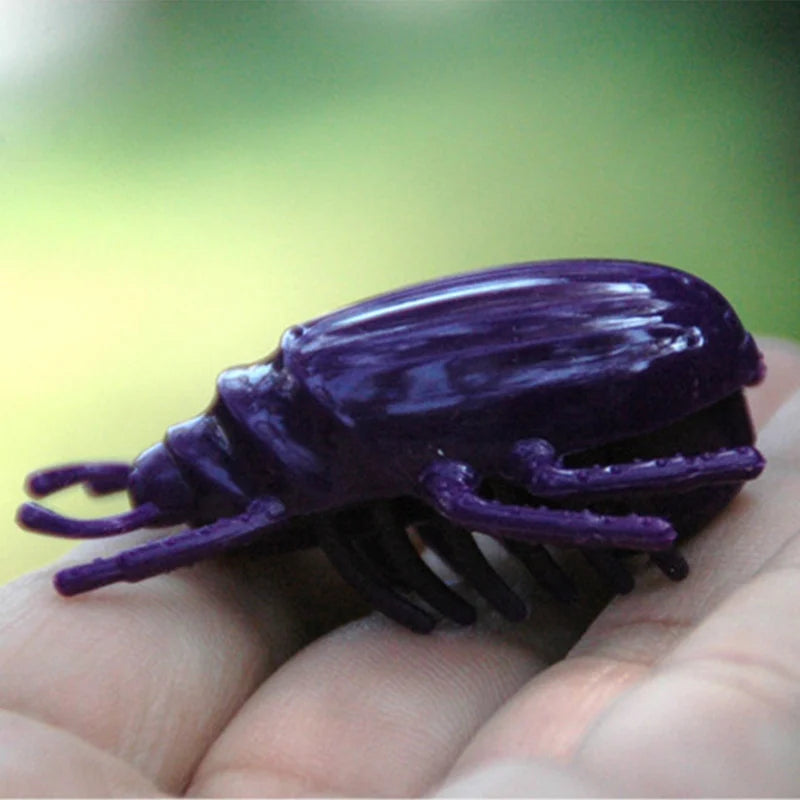 Electric Rotating Beetle & Ladybug Simulation Insect Cat Toy — Motorized Moving Interactive Pet Toy