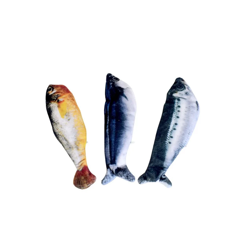 Electric Wagging Tail Fish Cat Toy — Motion Sensor Tap-Activated Type-C Charging Simulation Fish (1–3 Pack)