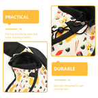 Dog Carrier Small Dog Purse Breathable Pet Sling Bag Oxford Mesh Material Adjustable Shoulder Strap Travel Messenger Backpack