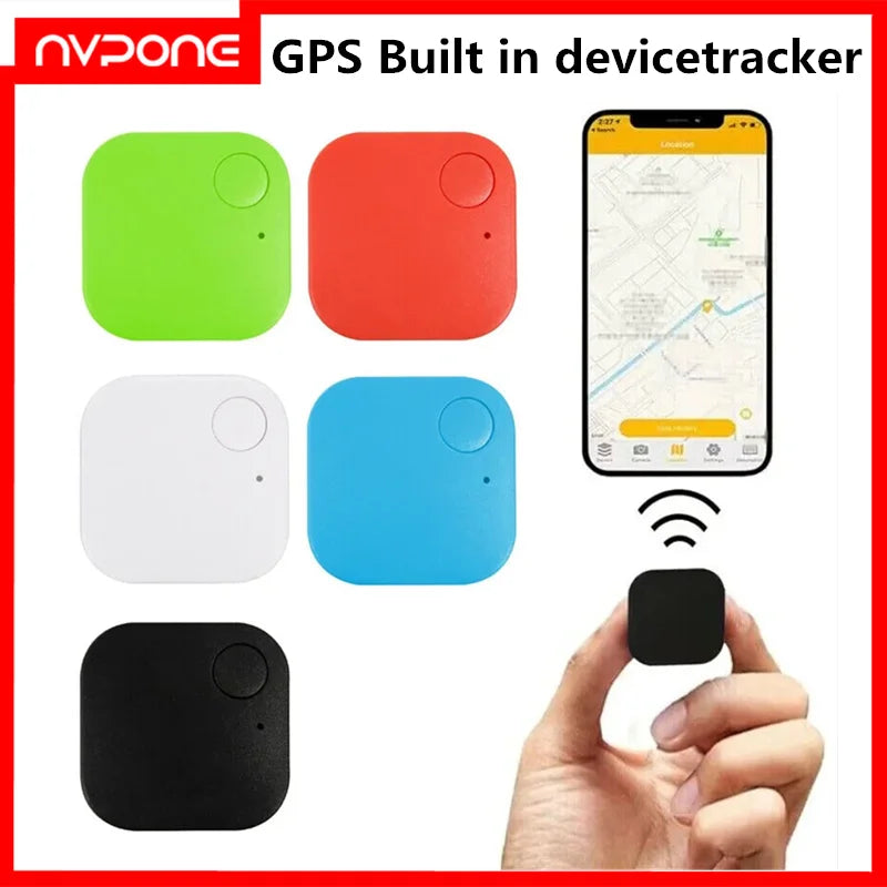 Mini Bluetooth Pet Tracker with Built-In Speaker - AirTag-Style Anti-Loss GPS Tag for Android & iOS