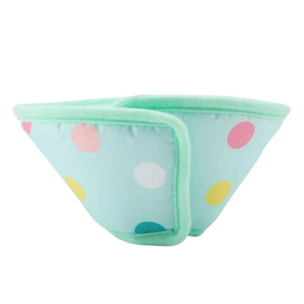 Sponge Padded Pet Recovery Ring Flexible Frame Light Weight Soft Protective Ring Skin Friendly Polka Dot Anti Lick Guard