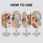 No Brushing Pet Dental Care for Puppy Breath Freshener and Dog Mouth Spray to Relieve Pet Mouth Odor and Soothe Gums 30ml