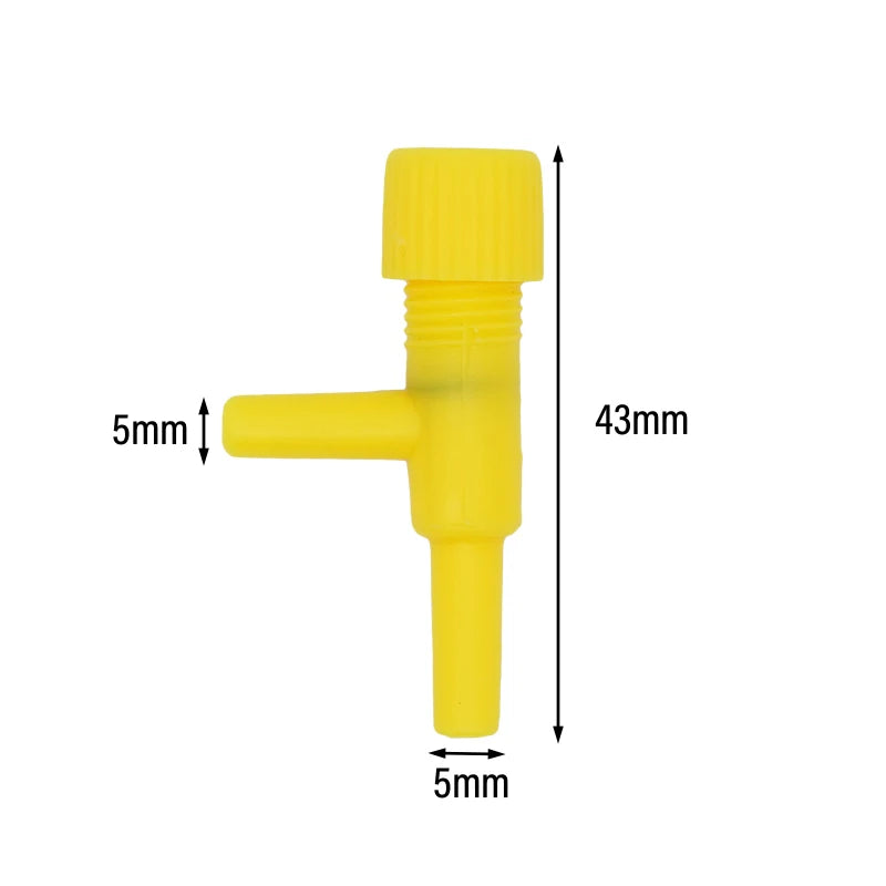 10/20pcs Aquarium Air Flow Control Valve Tap Fish Tank Air Water Flow Regulator Hose Connector Control Valve For 5mm Oxygen Tube