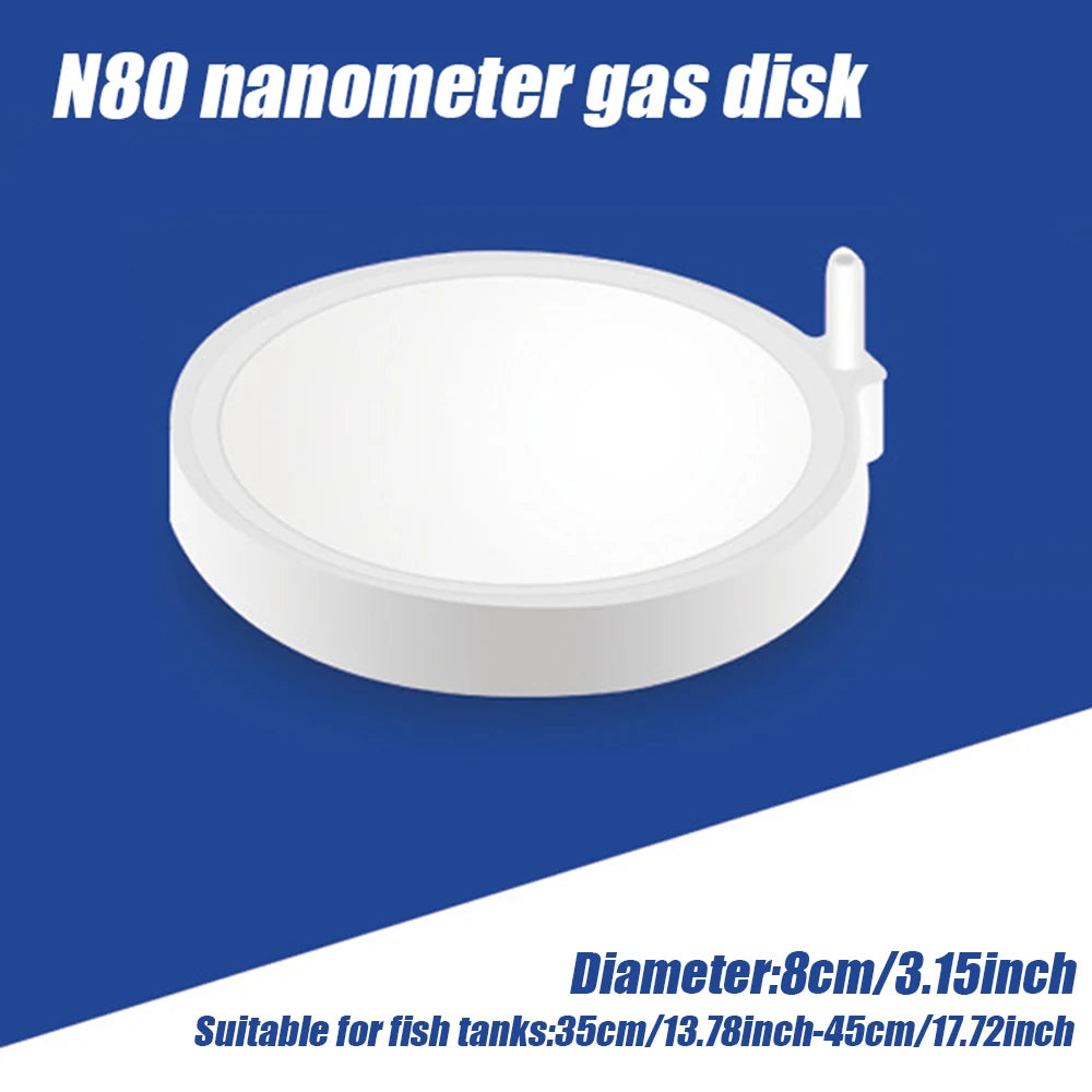 Disc Bubble Air Stone Diffuser (1pc, Aquarium Oxygen Aerator, Fine Bubble Disk)