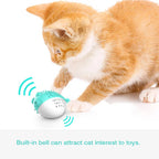 Pufferfish Catnip Detachable Bell Cat Chew Toy — Teething Kitten Toy with Built-In Bell