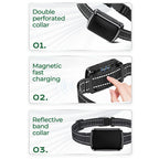 GPS Pet Tracker with Adjustable Collar - Smart Cat & Dog Locator for Real-Time Location Monitoring