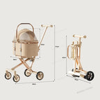 Portable One Click Recycling Cat Stroller New Separable Pet Stroller Universal Lightweight Baby Dog Stroller for Travel
