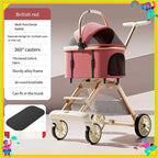 2026 New Separable Pet Stroller, Portable One Click Recycling Cat Stroller, Universal Lightweight Baby Stroller for Travel