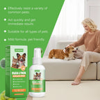 Pet Flea Tick Repellent Spray Effectively Reducing Fleas and Ticks Relieve Skin Itching Protect Health Fast-Acting Pet Repellent