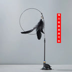 Hanging Telescoping Feather Rope Cat Toy — Simulation Scratch & Play Interactive Kitten Toy