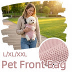 Breathable Mesh Double Shoulder Pet Front Backpack (Hands-Free, Lightweight)