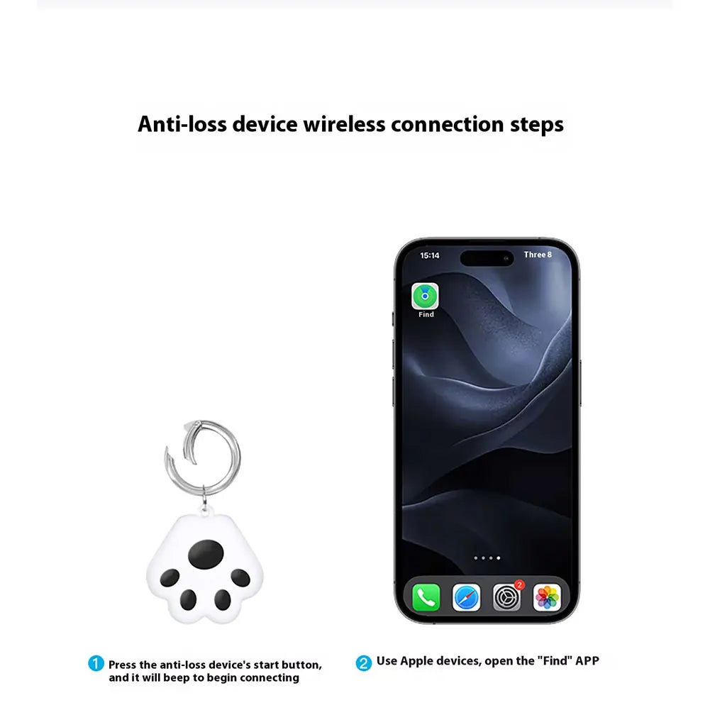 Mini Smart Multi-Purpose GPS Anti-Loss Tracker - Works for Luggage, Pets, Phones, Wallets & Bags (iOS & Android)
