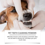 Pet Teeth Cleaning Powder Reduce Dental Plaque Calculus Eliminates Oral Odors Whiten Teeth Fresh Breath Pet Cleaning Products