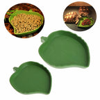 Reptiles Feeder Plastic Leaf Shape Reptile aquarium feeding basin Turtle habitat accessories water tray Small pet feeder Pet Sup