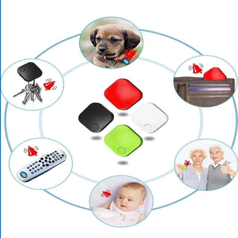 Mini Bluetooth Pet Tracker with Built-In Speaker - AirTag-Style Anti-Loss GPS Tag for Android & iOS