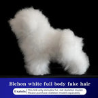 Bichon Grooming Practice Model with Simulation Wig