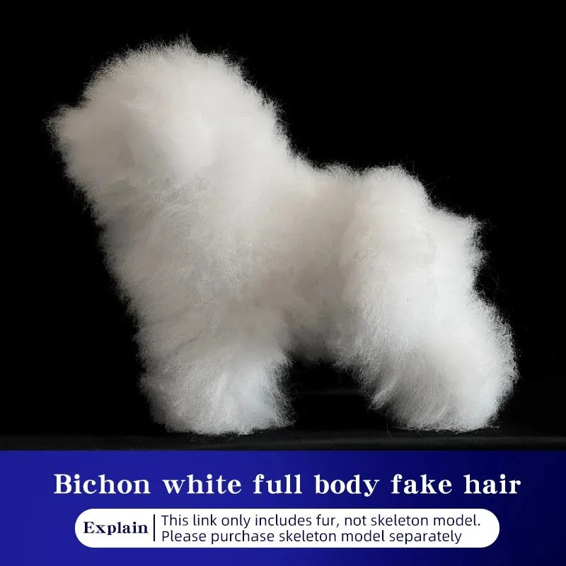 Bichon Grooming Practice Model with Simulation Wig