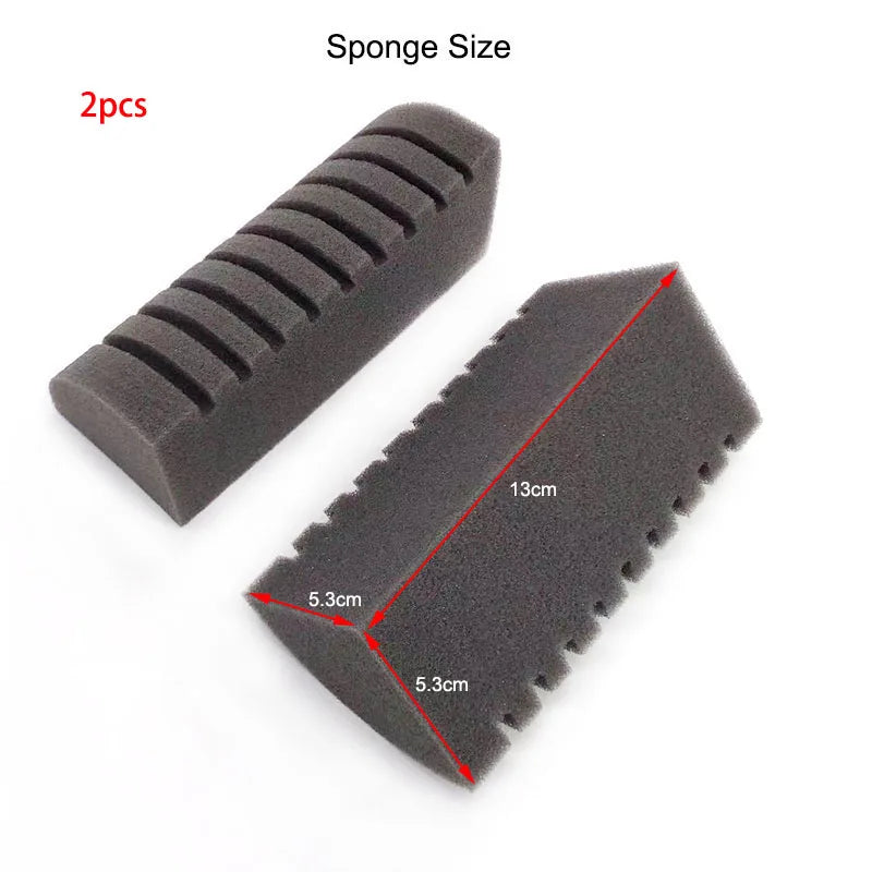 Aquarium Bio Sponge Filter Set (2-Pack, Air Pump Skimmer, Biochemical Filtration)
