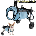 Adjustable Dog Wheelchair Comfortable Breathable Dog Mobility Scooter Hind Leg Support Pet Wheelchair Cart Outdoor Use