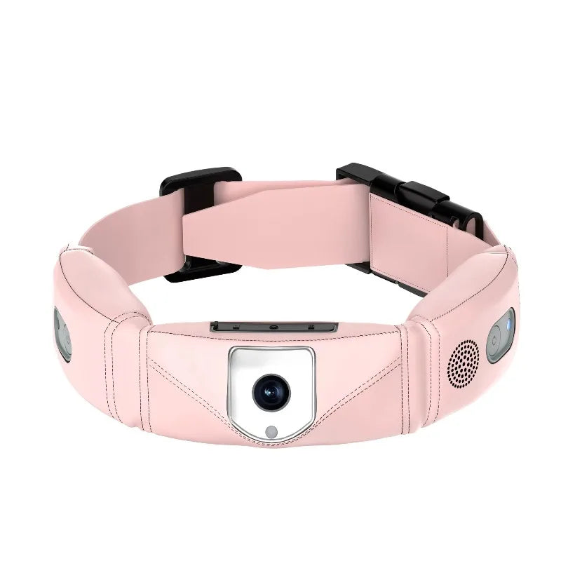 4G 4K Smart Pet Collar GPS Tracker & Camera with AI Voice Commands, Health Alerts & IP67 Waterproof