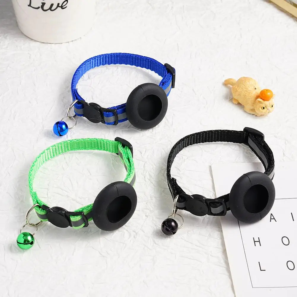Reflective Breakaway Cat Collar with Bell — Anti-Strangling Adjustable Safety Necklace for Cats & Small Dogs