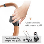 Pet Travel: 3 - in - 1 Foldable Stroller with Detachable Carrier, Storage Basket and Pet Pad, Safe for Outings, Khaki
