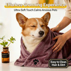 Extra Large Pet Bath Towel Super Absorbent Microfiber Quick Dry Soft Washcloth for Dogs Cats Durable Non-Fading Easy to Clean