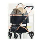 Detachable Basket Pet Stroller Large Space and Comfortable Dog Stroller Easy Folding Pet Stroller Portable Pet Handbag