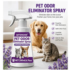 Pet Urine Odor Remover Spray, Efficient Stubborn Smell Eliminator, Pet Safe Deodorizer, Fast Drying No Residue Formula, Gentle D