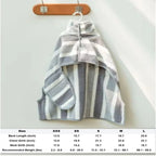 High Quality Water Absorption Dog Bathrobe Quick Drying Microfiber Pet Clothes Thickened Stripe Bath Towels Golden Retriever