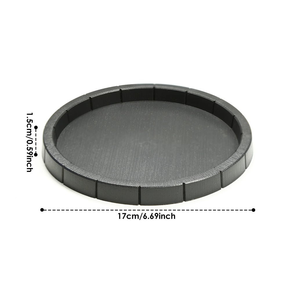 Black Plastic Material, Round and Hexagonal Reptile Lizard, Turtle Feeding Basin, Water Basin, Frog Bath Basin