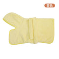 Quick-Dry Pet Bathrobe for Small & Medium Dogs & Cats Pet Washrobe Soft Absorbent Pet Wearable Bath Towel Robe Cozy Towel Wrap