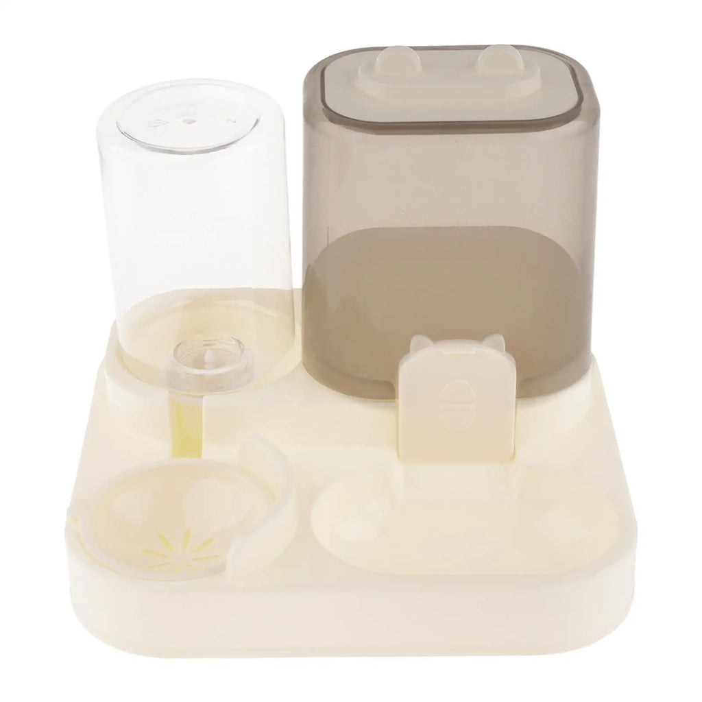 2 in 1 Automatic Pet Feeder Cat Feeding Bowl Travel Supplies Detachable Multifunction Food Container Cats Feeder for Bunny