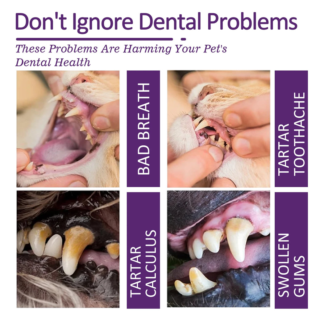 V34 Pet Toothpaste Gentle Plaque Tartar Remover Fresh Breath Gum Health for Cats Dogs Daily Dental Care 60g