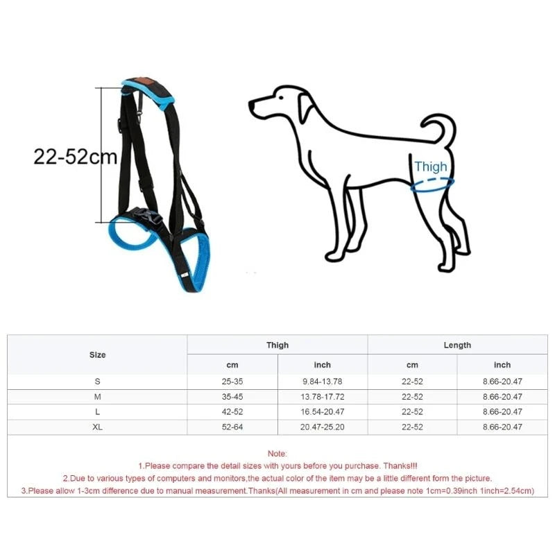 Portable Dog Recovery Sling Harness (Full Body Support, Breathable)