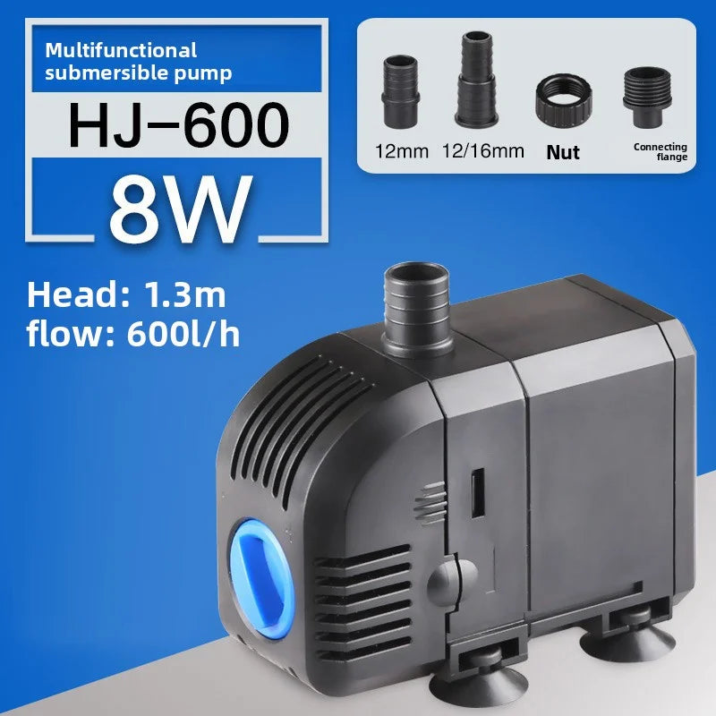Ultra-Quiet HJ Series Submersible Fountain Pump (500–3000L/H, Multi-Use, Adjustable Flow)