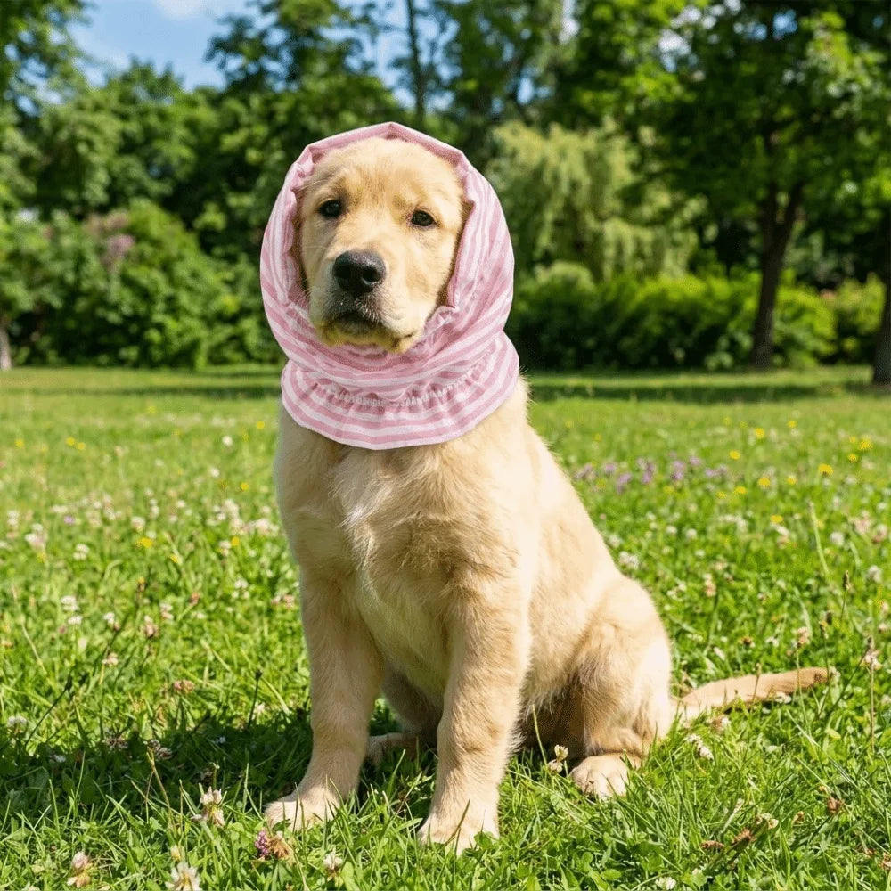 Breathable Dog Earmuffs Snood (Noise-Proof, Windproof, Anti-Insect)