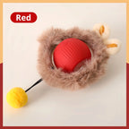 Auto Bouncing Ball Cat Toy with Rope — Type-C Rechargeable Motion-Activated 3-Mode Interactive Toy