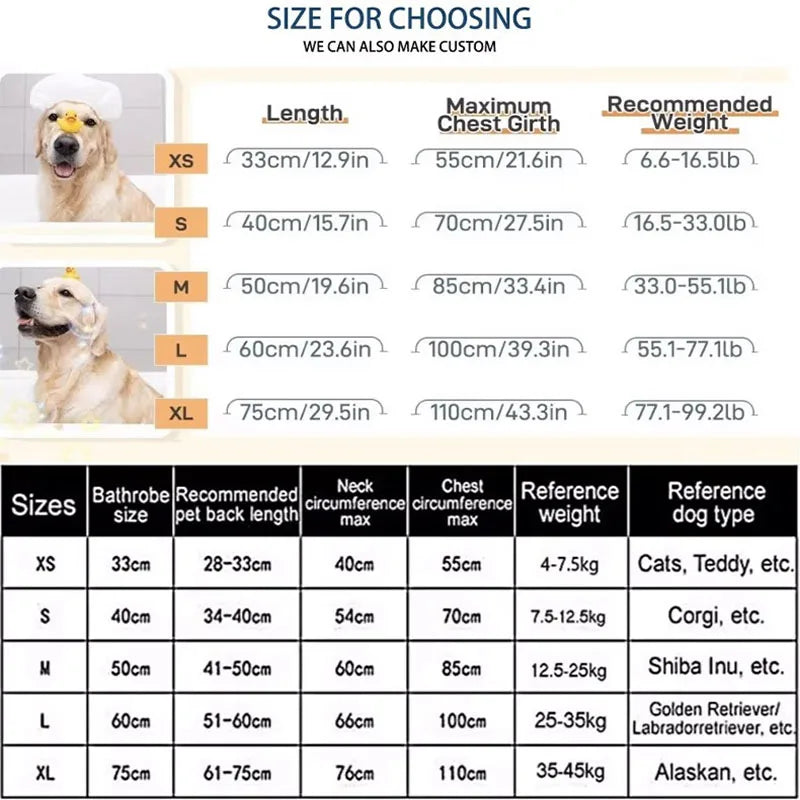 Absorbent Dog Towel Dog Towel Bathrobe Pet Puppy Towel GWMJ01