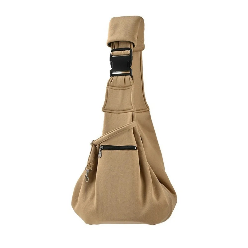 Double Sided Pet Carrier Bags Hand Free Comfortable Pet Messenger Bag Large Capacity with Safety Harness Cat Crossbody Bag