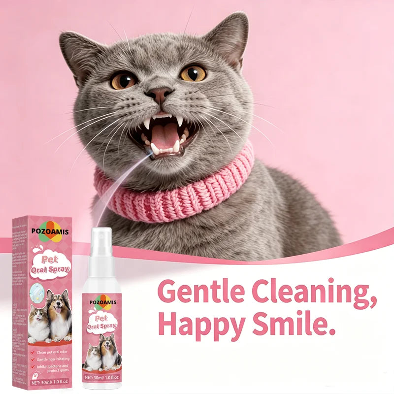 Pet Toothpaste and Oral Spray, Remove Tartar and Keep Breath Fresh. Primarily Designed for Pets of All Ages.