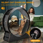 43-Inch Large Cat Exercise Running Wheel — Silent Indoor Cat Treadmill for Fitness & Play