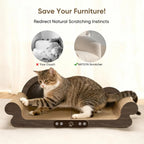26in Extra-Large Cardboard Cat Scratcher Lounge