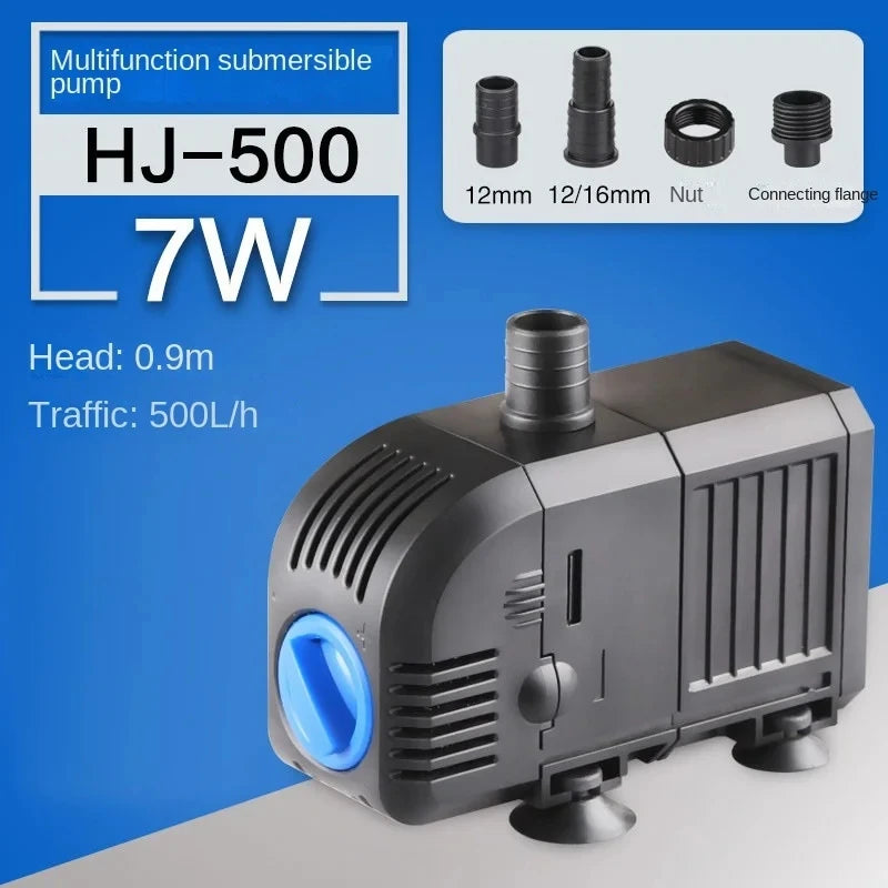 Ultra-Quiet HJ Series Submersible Fountain Pump (500–3000L/H, Multi-Use, Adjustable Flow)