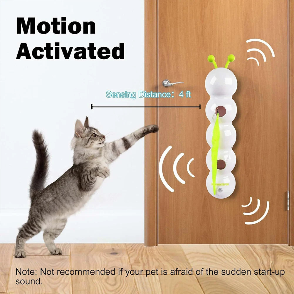 Intelligent Auto-Swing Cat Wand Toy Pro — Durable Replaceable Prey Tail for Multi-Cat Households